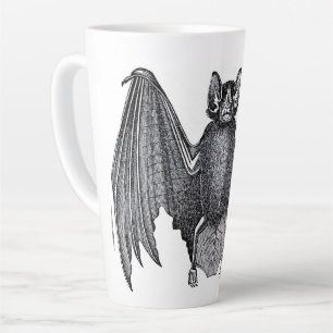 Tasse Latte Halloween Bat Latte Coffee Coupe, Automne, Anniver