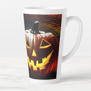 Tasse Latte Halloween/Citrouille/Automne
