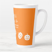 Tasse Latte Halloween Citrouille épice doux ou Nice (Droite)