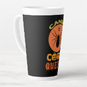 Tasse Latte Halloween Corn Corn Queen Anniversaire (Angle gauche)