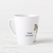 Tasse Latte Halloween Cowgirl Western Horse Skeleton (Angle gauche)