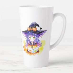 Tasse Latte Halloween de livre