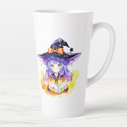 Tasse Latte Halloween de livre (Droite)