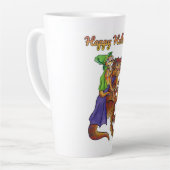 Tasse Latte Halloween Dinosaur Grosse Musique (Angle gauche)