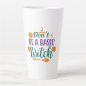 Tasse Latte Halloween Do Not Be A Basic (Devant)