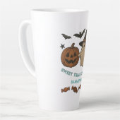 Tasse Latte Halloween éffrayant - Boos, chauves-souris et cure (Angle gauche)