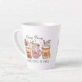 Tasse Latte Halloween et café (Angle gauche)