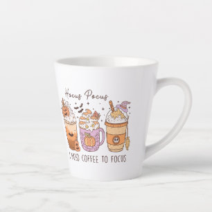 Tasse Latte Halloween et café