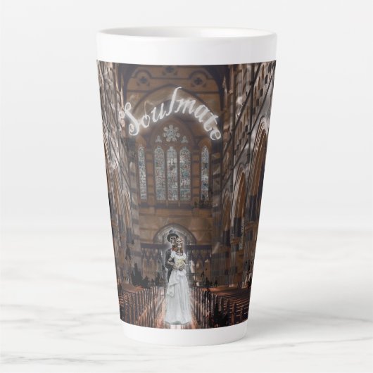 Tasse Latte Halloween gothique Mikitiez âme mariage vintage (Devant)