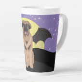 Tasse Latte Halloween Leonberger (Angle droit)