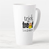 Tasse Latte Halloween mignonne Whimsical Candy Corn Funny (Angle droit)