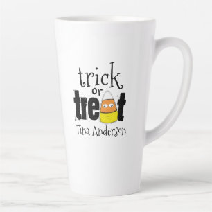 Tasse Latte Halloween mignonne Whimsical Candy Corn Funny