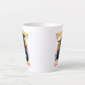 Tasse Latte Halloween Spooky Vibes: Trick or Treat Skeleton (Devant)