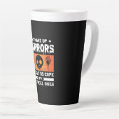 Tasse Latte Halloween We Make up Horrors (Angle droit)