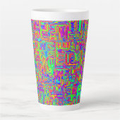 Tasse Latte Hand and Digitally Painted Pattern art 42 (Devant)