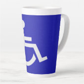 Tasse Latte Handicapés handicapés (Angle droit)