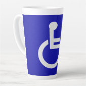 Tasse Latte Handicapés handicapés (Angle gauche)