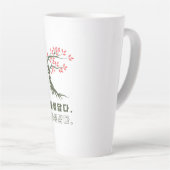 Tasse Latte Hangul. Beau. (Angle droit)