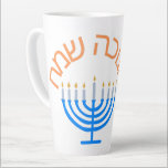 Tasse Latte hanoukka, joyeuse hanoukka, menorah, chanoukah, mu<br><div class="desc">hanoukka, happy hanoukka, hanoukka candles, hanoukka songs, hanoukka menorah, hanoukka menorah, menorahs, hanoukka Cadeaux, hanoukka cadeau, pyjamas, lumières hanoukka, pièces de monnaie, chandail hanoukka, chandail hanoukka laid, chanuka, channuka, chanukka, hanukkas, chanukkas, ménukah, menorah, festival de lumières, del, décorations hanoukka, décor hanoukka, pull-over, pull-over , buisson , cartes d', carte d',...</div>