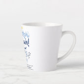 Tasse Latte Hanoukka Sameach | Famille Hanoukka simple et élég (Droite)