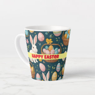 Tasse Latte Happy Bunny Pâques collection moderne