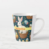 Tasse Latte Happy Bunny Pâques collection moderne (Droite)