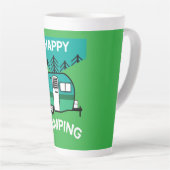Tasse Latte Happy Campers | Caravaner | Camper Thlow Pillow Mu (Angle droit)
