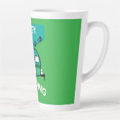 Tasse Latte Happy Campers | Caravaner | Camper Thlow Pillow Mu (Droite)