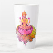 Tasse Latte Happy Diwali - Deepalavi Lakshmi Goddess 4 (Devant)