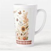 Tasse Latte Happy Fall Ya'll Scarecrow and Autumn Foliing (Droite)