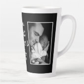 Tasse Latte Happy First Fête des pères 2 Photo Black (Droite)