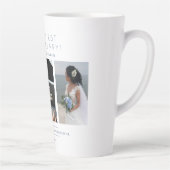 Tasse Latte Happy First Wedding Anniversary 3 Photos Collage (Droite)