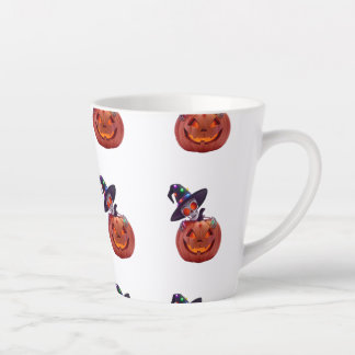 Tasse Latte Happy Halloween - umpkin Halloween magique