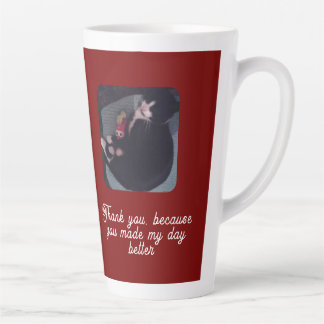 Tasse Latte Happy Meow Day ,Cat Lovers