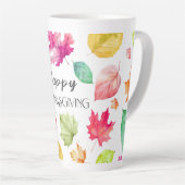 Tasse Latte Happy Thanksgiving (Angle droit)