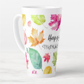 Tasse Latte Happy Thanksgiving (Angle gauche)