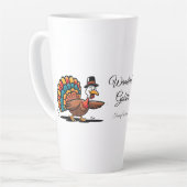 Tasse Latte Happy Thanksgiving (Angle gauche)