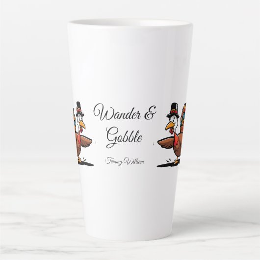 Tasse Latte Happy Thanksgiving (Devant)