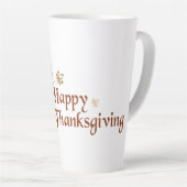Tasse Latte Happy Thanksgiving (Angle droit)