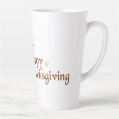Tasse Latte Happy Thanksgiving (Droite)