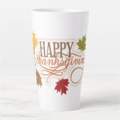 Tasse Latte Happy Thanksgiving (Devant)