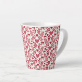 Tasse Latte Happy Valentine Design (Angle droit)