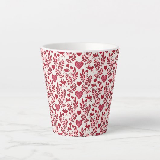Tasse Latte Happy Valentine Design (Devant)