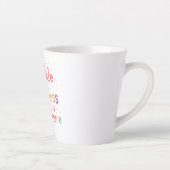 Tasse Latte Happy Vibes Sprinkle Happiness Confetti Art (Droite)