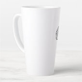 Tasse Latte Haricot de café effrayant (Angle gauche)