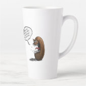 Tasse Latte Haricot de café effrayant (Droite)