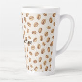 Tasse Latte Haricots de café à la crème (Droite)