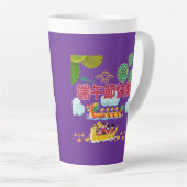 Tasse Latte Harmonie de bateau dragon royal pourpre (Angle droit)