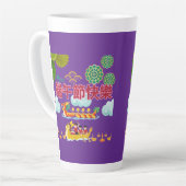 Tasse Latte Harmonie de bateau dragon royal pourpre (Angle gauche)