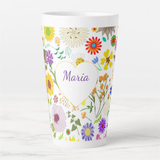 Tasse Latte Harmonie florale printanière